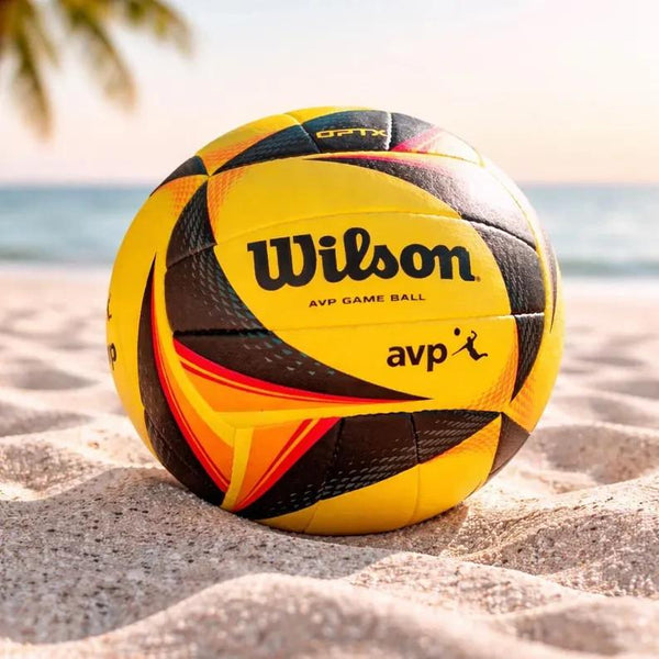 Wilson AVP OPTX Official Game Beach Volleyball – Yellow/Black