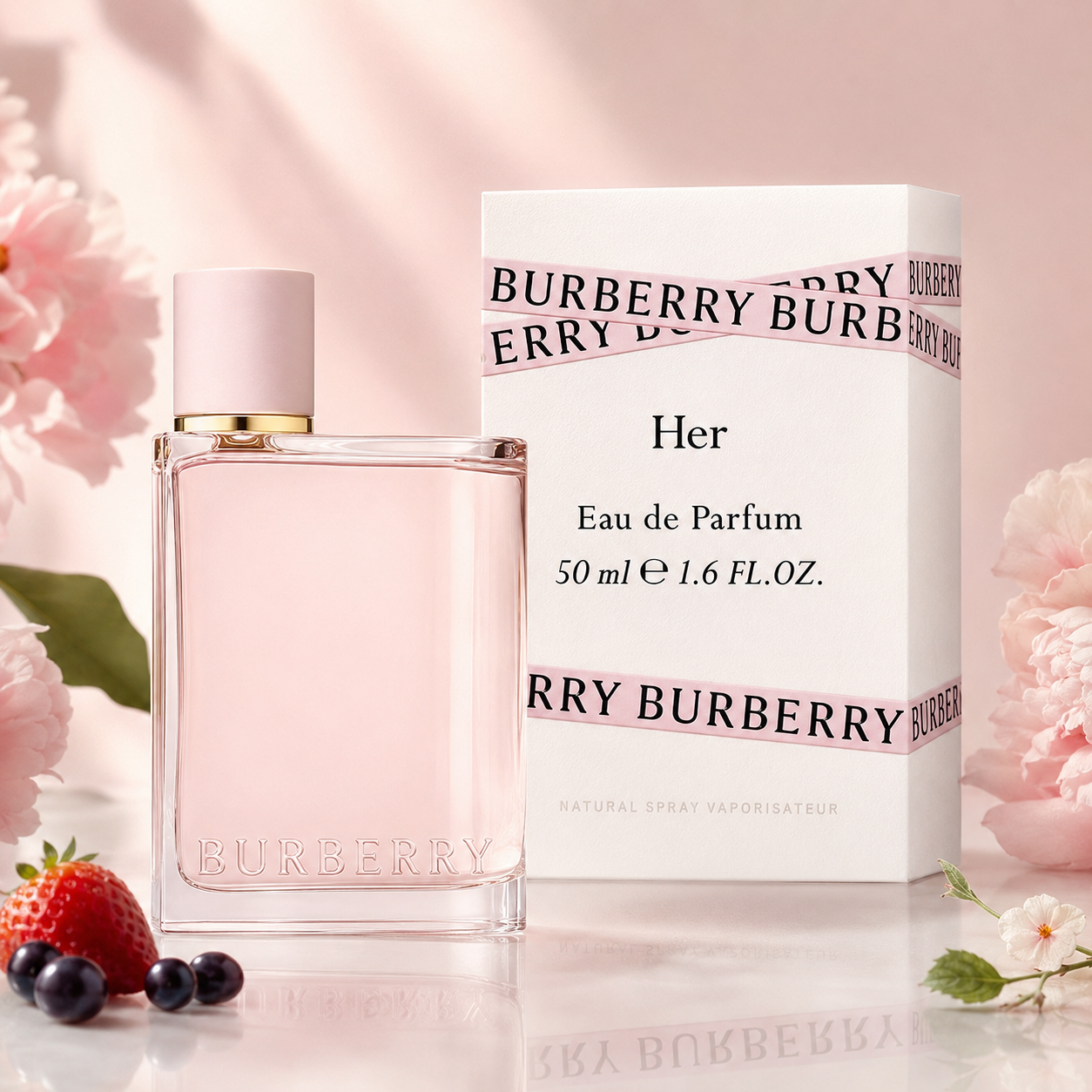 Burberry Her Eau de Parfum 1.6 oz / 50 mL – Women's Fruity Floral Fragrance