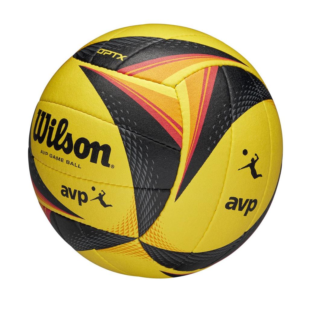 Wilson AVP OPTX Official Game Beach Volleyball – Yellow/Black